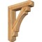 Ekena Millwork Merced Craftsman Rough Sawn Bracket w/ Offset Brace, Western Red Cedar, 8"W x 36"D x 44"H BKT0806X36X44MRC04RWR - alternate 1
